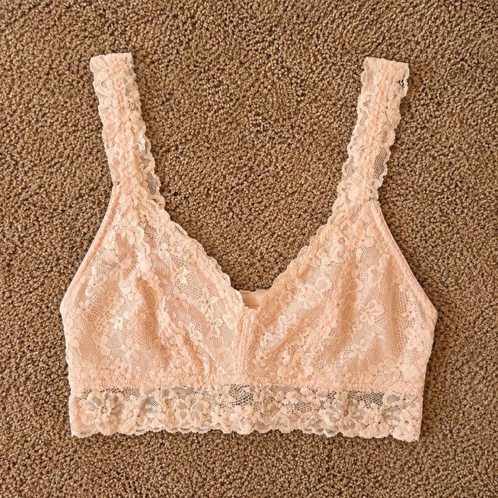 No Boundaries Lace Bralette — Light Pink